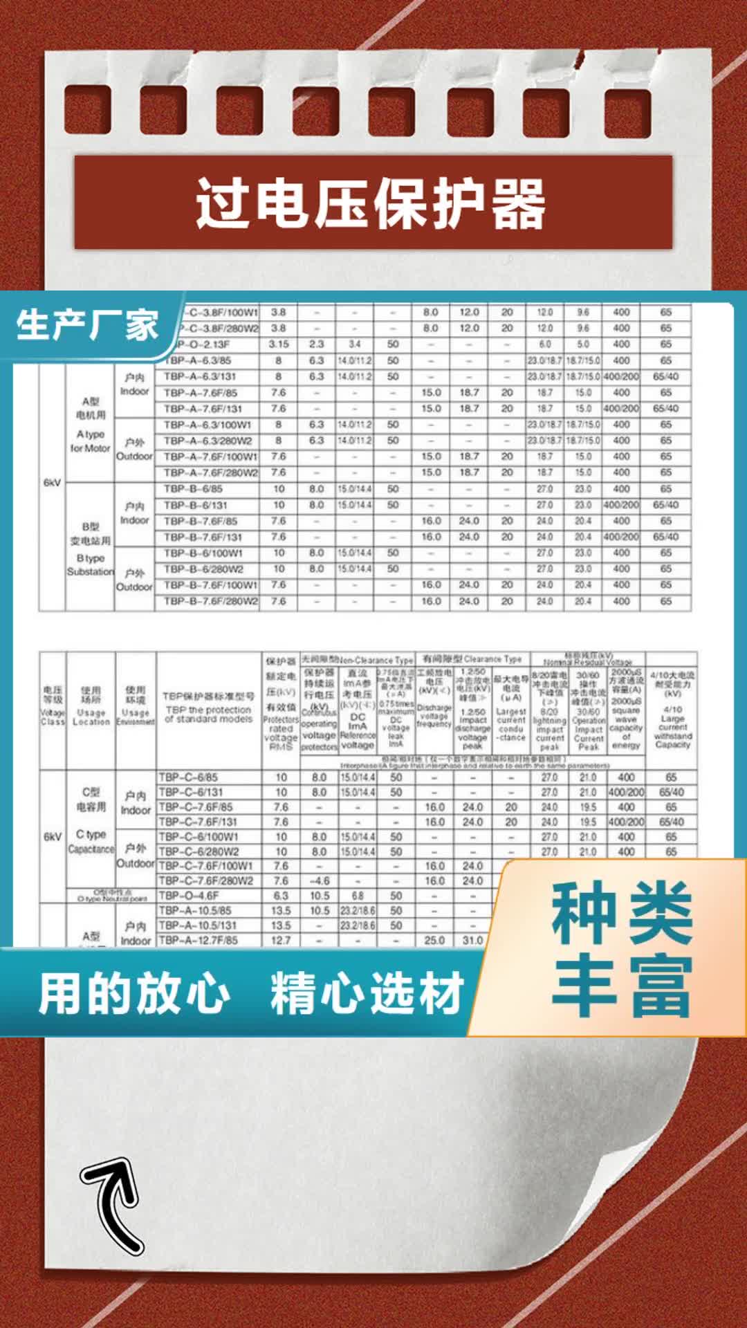 信阳过电压保护器跌落式熔断器厂家库存丰富